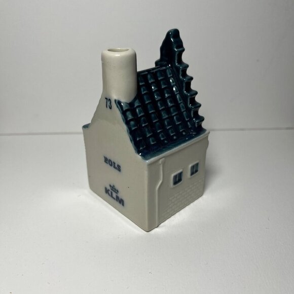 KLM Delft Blue Miniature House No. 73 BOLS Ceramic Collectible *empty* - Picture 4 of 9